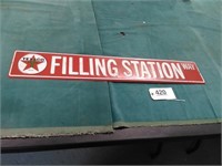 Texaco Tin Sign - About 36 inches long