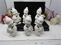 Lot of Ceramic Snowman