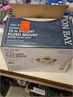 14in 2 light flush mount