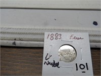 1883 V Nickel   ERROR Coin