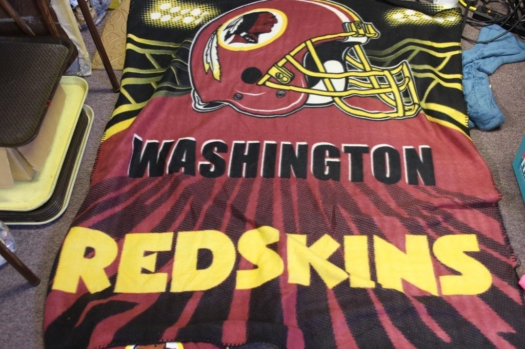 Washington Red Skin Stadium Throw Blanket