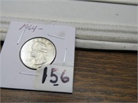 90 % Silver 1964 Washington Quarter