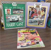 (2) NASCAR Books: Harry Gant & Brickyard 400,