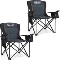 Overmont Oversized Folding Camping Chair 2Pk(NEW!)