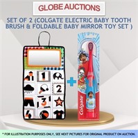 SET OF 2 (ELECTRIC TOOTHBRUSH  & BABY MIRROR TOY)