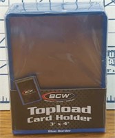Top load cardholder 3x4 cards rigid 25 count