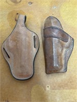 2 Leather Pistol Holsters