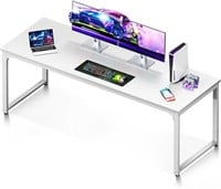 Coleshome 71 Inch Computer Desk WHITE