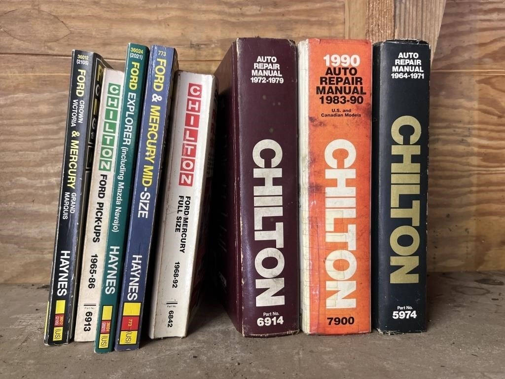 Chilton manuals, Haynes manuals