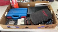 BOX OF SPECAILTY ELECTRICAL TOOLS & PLIERS