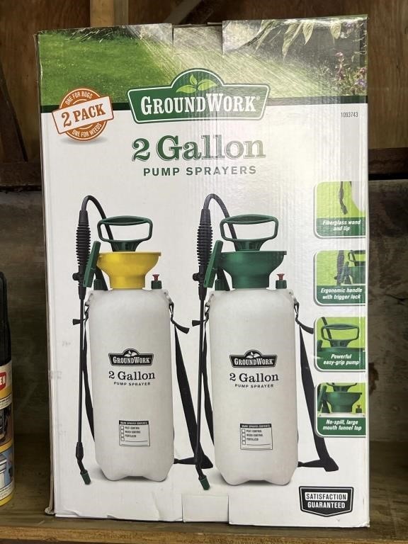 (2) 2-Gallon pump sprayers