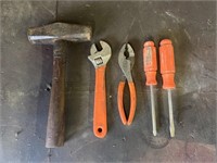 Tools and hammer