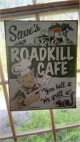 STEVES ROAD KILL CAFE SIGN
