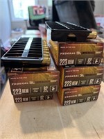 5 BOXES FEDERAL 223 62GR 100 ROUNDS AMMO