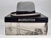 VINTAGE MANHATTAN MENS STETSON HAT W/ BOX