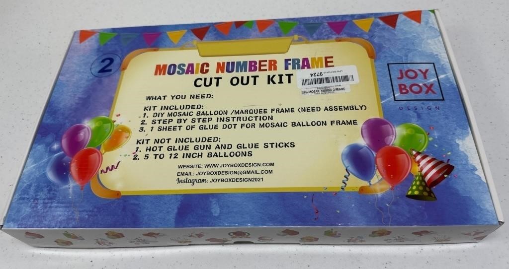 Mosaic Number Frame Cut Out Kit (2)