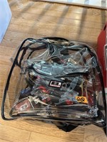 RACING ELECTRONICS SET IN CLEAR BACKPACK