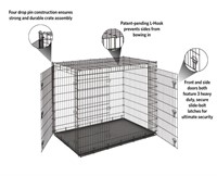 Mid-West 54-ft L x 37-ft W x 45-ft H Dog Crate