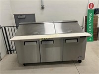 Atosa 6'' Mega Top Ref. Prep Table on Wheels