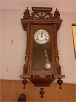 hanging clock, converted to battery