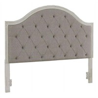 Ashley Furniture King Headboard in Gray/White