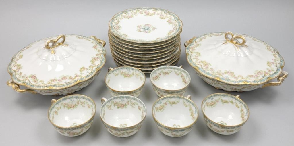 Haviland & Co. Limoges Plates, Teacups & Terrines.