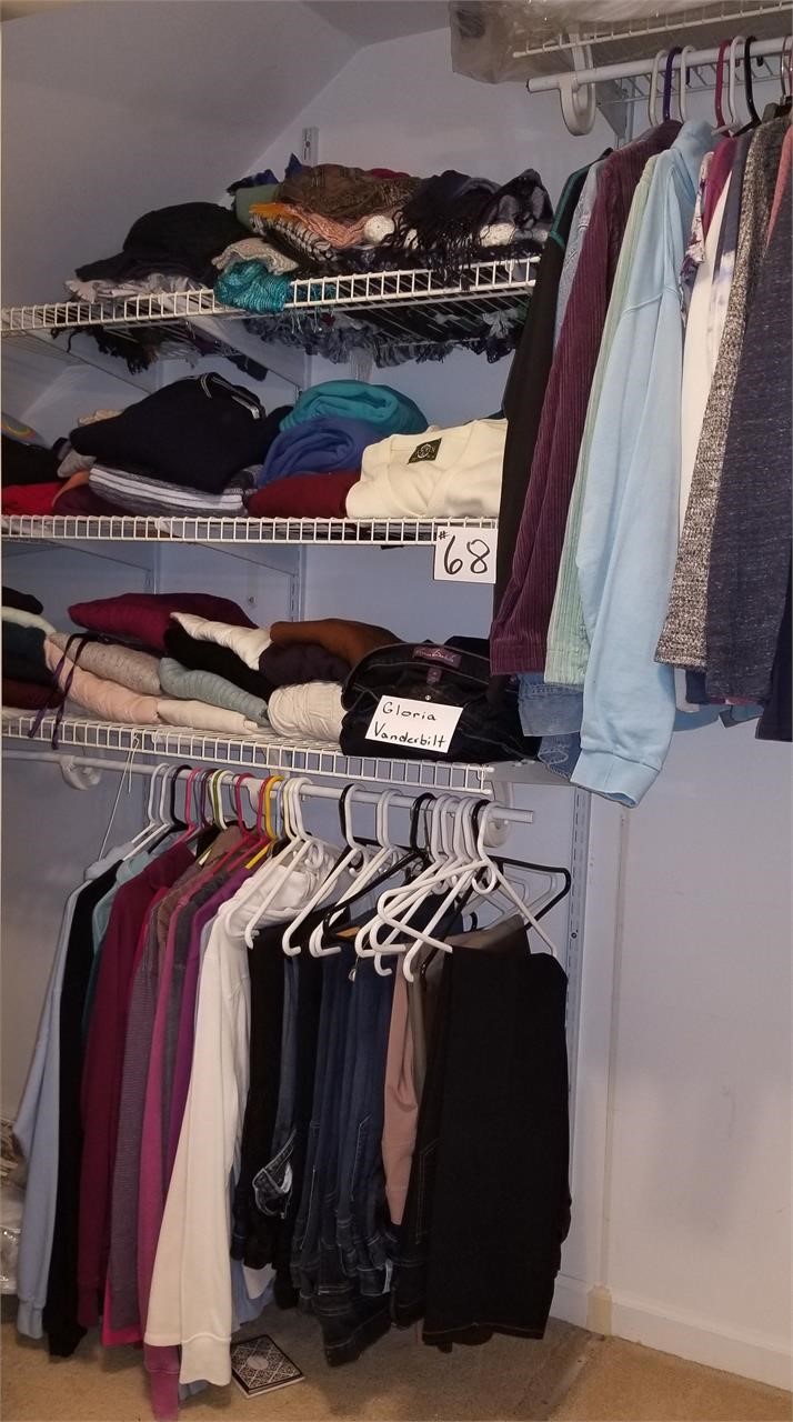 Closet Full of Nice Clothing & scarves-2nd floor