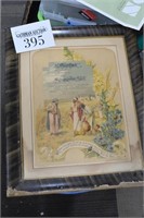 Framed Antique Marriage License