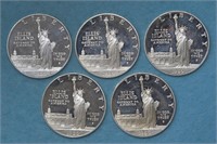 5 - Silver Dollar Commemoratives