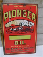 PIONEER OIL METAL SIGN