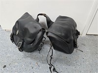 Genuine Leather Motorcycle Saddle Bags Saddlebags