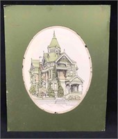 Haas-Lilienthal House Lithograph Signed By Debbie