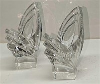 Pair Of Mikasa Crystal Candle Holders