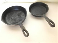 8" & 6.5" Cast Iron Camping Skillets 1 Is Wagner