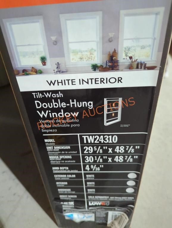 Anderson tilt wash double hung window 30" x 48"