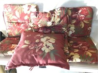 3 Floral Pattern Outdoor Chair Cushions