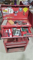 2 stack craftsman toolbox full of tools