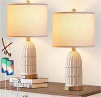 ($116) Table Lamps for Bedroom Set of 2