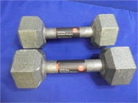 (2) 10lb Hex Dumbbell Weights ( New )