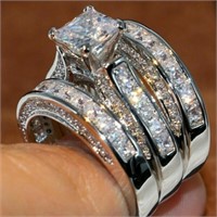 3pcs/set 925 Silver Plated Ring