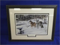 Andrew Kiss " Walk In Shadows " Wolf Print ,
