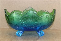 Jeannette Lombardi Blue Green Footed Bowl