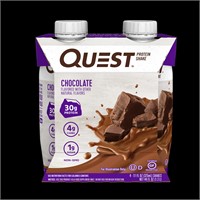 Quest Protein Shake  Chocolate  30g Protein  Glute