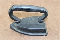 Antique Cast Iron # 5 Clothing Iron Flat Press