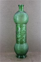 Vtg 1960's Empoli Glass Green Wine Decanter