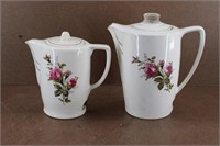 Vtg Japan Pink Rose Ceramic Electric Teapots