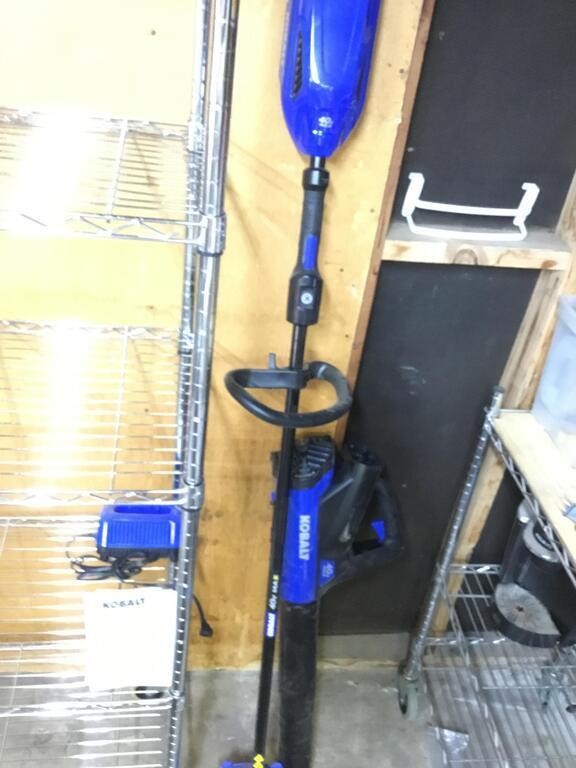 Kobalt 40V Weed Whacker & Blower Excellent Cond.