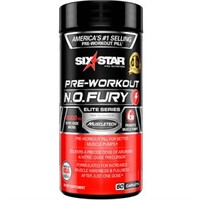 Six Star N.O.Fury Pre-Workout Pill  Stim-Free 3000
