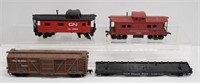 4 Pc Assorted HO Railcars