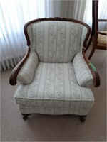 Wood and upholstered chair excellent condition